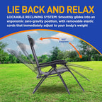 Zero Gravity Lounge Chair Adjustable Recliners (Set of 2)