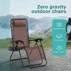Zero Gravity Lounge Chair Adjustable Recliners (Set of 2)