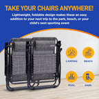Zero Gravity Lounge Chair Adjustable Recliners (Set of 2)