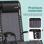 Zero Gravity Lounge Chair Adjustable Recliners (Set of 2)