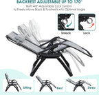 Zero Gravity Chair with Canopy Folding Reclining Garden