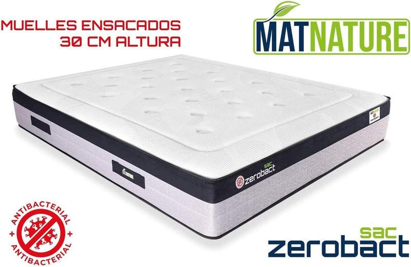 Zerobact Pocket Spring Memory Foam Mattress Bag High