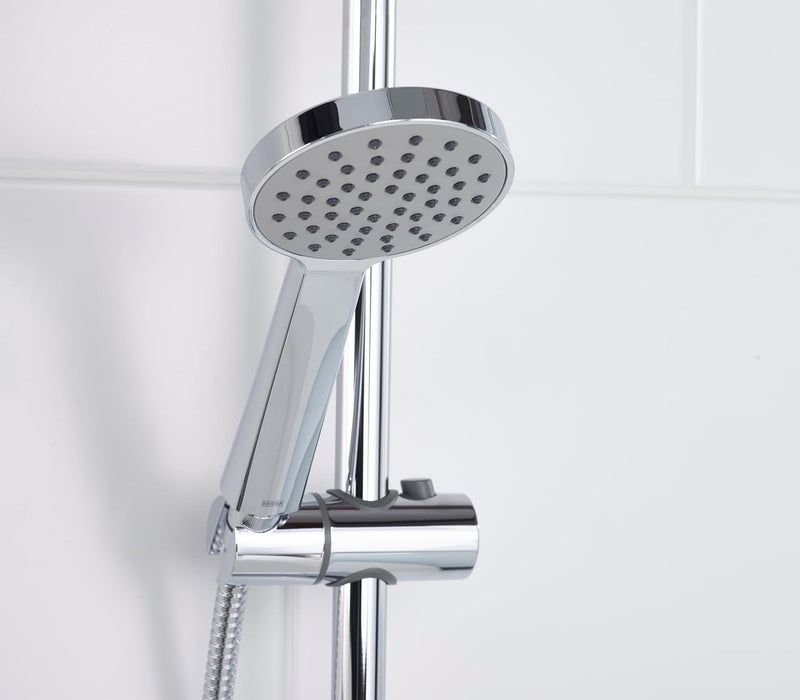 Zing2 Adjustable Thermostatic Rigid Riser Diverter Bar Shower