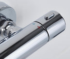 Zing2 Adjustable Thermostatic Rigid Riser Diverter Bar Shower