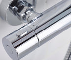 Zing2 Adjustable Thermostatic Rigid Riser Diverter Bar Shower