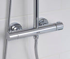 Zing2 Adjustable Thermostatic Rigid Riser Diverter Bar Shower