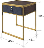 Zinus Ilsang Nightstand 45x43x52CM Metal and Wood