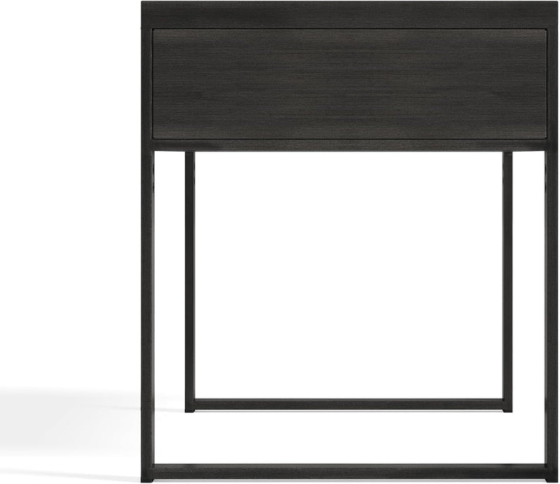 Nightstand 45x43x52CM Metal and Wood Side Table