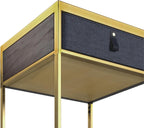 Zinus Ilsang Nightstand 45x43x52CM Metal and Wood
