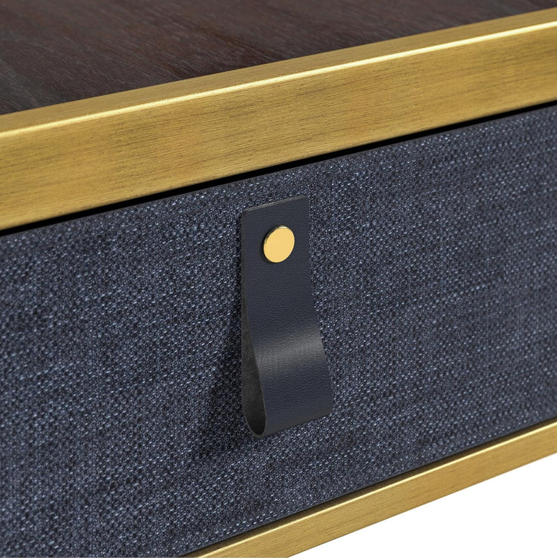 Nightstand 45x43x52CM Metal and Wood Side Table
