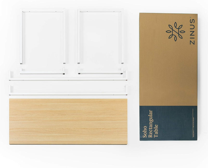 Home Office Desk Metal and Wood Computer