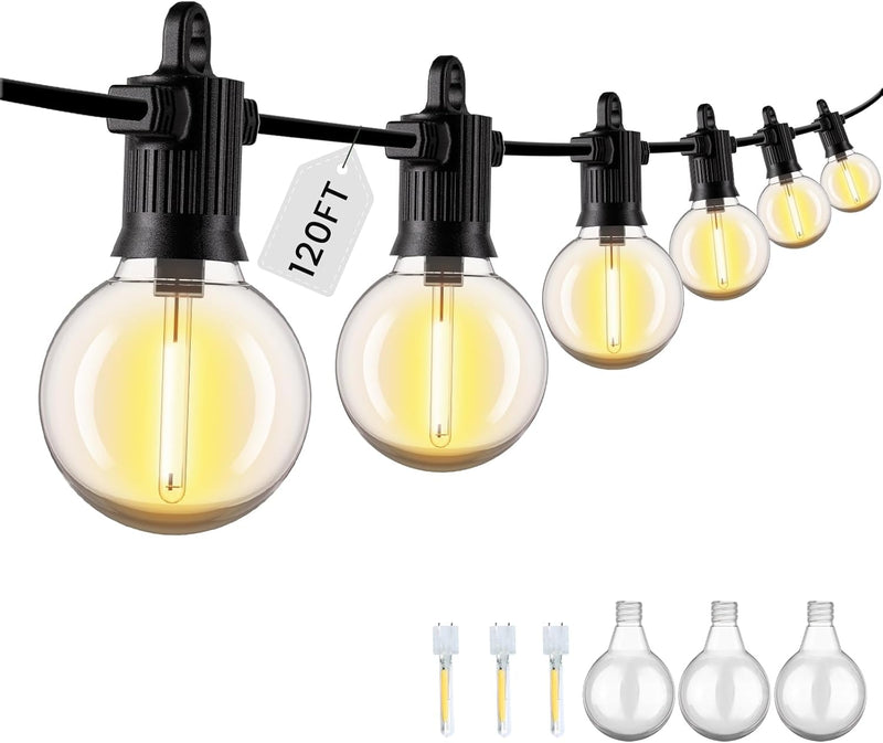 Lights Outdoor 45m String Mains Powered with 60+3