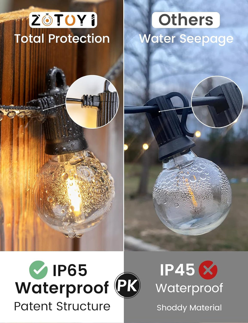 Lights Outdoor 45m String Mains Powered with 60+3