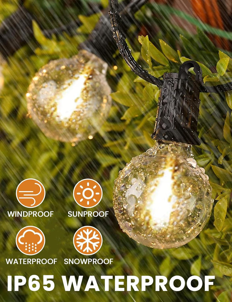 Lights Outdoor 45m String Mains Powered with 60+3