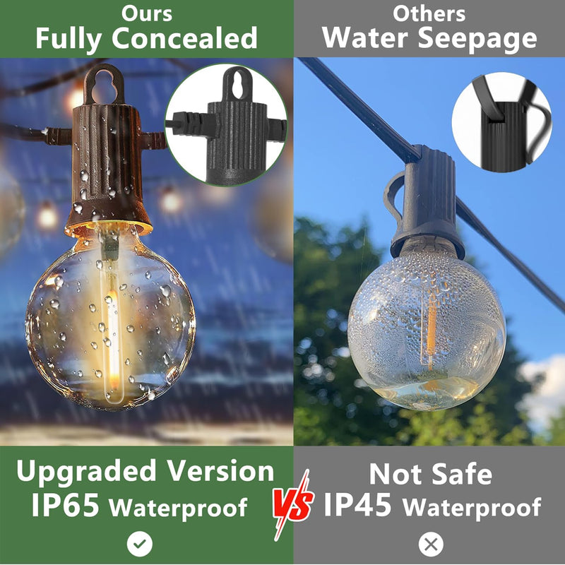 Lights Outdoor 45m String Mains Powered with 60+3