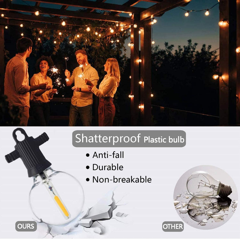 Lights Outdoor 45m String Mains Powered with 60+3