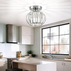 Zydtrip Crystals Ceiling Light Fixtures Chandelier Small Semi