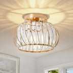 Zydtrip Crystals Ceiling Light Fixtures Chandelier Small Semi