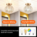 Zydtrip Crystals Ceiling Light Fixtures Chandelier Small Semi
