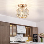 Zydtrip Crystals Ceiling Light Fixtures Chandelier Small Semi
