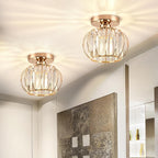 Zydtrip Crystals Ceiling Light Fixtures Chandelier Small Semi