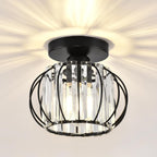 Zydtrip Crystals Ceiling Light Fixtures Chandelier Small Semi