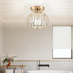 Zydtrip Crystals Ceiling Light Fixtures Chandelier Small Semi