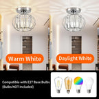 Zydtrip Crystals Ceiling Light Fixtures Chandelier Small Semi