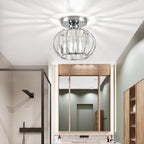 Zydtrip Crystals Ceiling Light Fixtures Chandelier Small Semi