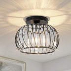 Zydtrip Crystals Ceiling Light Fixtures Chandelier Small Semi