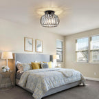 Zydtrip Crystals Ceiling Light Fixtures Chandelier Small Semi