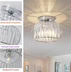 Zydtrip Crystals Ceiling Light Fixtures Chandelier Small Semi