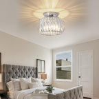 Zydtrip Crystals Ceiling Light Fixtures Chandelier Small Semi